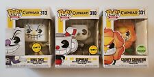 New - Funko Pop Bundle - Cuphead - Cuphead & King Dice & Cagney Carnation picture