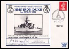 8th DUKE OF WELLINGTON KG LVO OBE MC Signed Launch of HMS Iron Duke Navy Cover picture