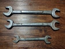 Vtg Lot of 3 =v= Craftsman Open end wrench USA  1, 15/16, 7/8, 3/4, 1/2, 9/16 picture