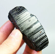 194g Natural Black Tourmaline Crystal Stone Gem Original Mineral Specimen picture