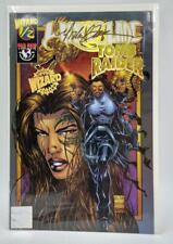 WITCHBLADE/TOMB RAIDER 1/2 VARIENT GOLD FOIL SIGNED BY MICHAEL TURNER 1999 COA picture