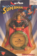 Superman Hand Crafted Frame Ornament Christmas Super Heroes Kurt Adler  New 2001 picture