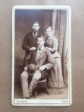 Dublin CDV Carte de Visite Victorian Photo Mother & 2 Sons (?) 1882-1885 Samuel picture