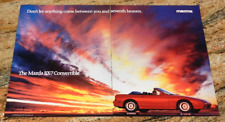 1989 Mazda RX-7 Convertible FC Original Magazine Advertisement Small Poster picture
