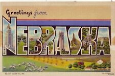 VARIOUS VIEWS GREETINGS FROM NEBRASKA CURTEICH 9A-H1250 picture