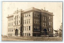 c1910's Catholic School Building Elgine Nebraska NE RPPC Photo Antique Postcard picture