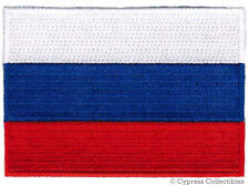RUSSIA FLAG PATCH embroidered iron-on RUSSIAN EMBLEM TRICOLOR BANNER Россия NEW picture