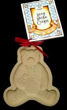 Vintage Brown Bag Cookie Art Mold Teddy Bear Baby 1984 Recipe Book picture
