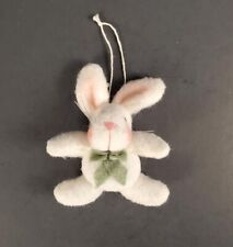 Easter Plush Bunny Rabbit Cottontail Plush Fabric Pin Brooch Ornament picture