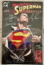SUPERMAN FOREVER #1 SIGNED BY ALEX ROSS DAN JURGENS & 4 More 1645/15000 DFI picture