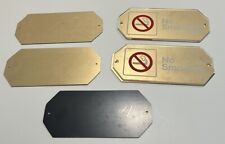 Disneyland Hotel Parks Gold No Smoking Signs Used Prop Paradise Pier Lot picture