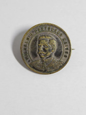 German Kaiser Wilhelm II Patriotic Coin Made Into A Pin picture
