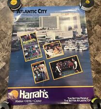 Original 1980's Harrah's Marina Hotel Casino Atlantic City Promotional Poster picture