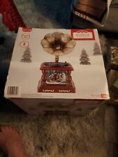 Holiday Time Musical LED Gramophone Decor Plays 8 Carols Rare picture