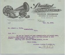 Standard Talking Machine Chicago IL Illustrated Billhead Letterhead 1906 BH1-16 picture