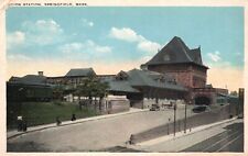 Postcard MA Springfield Massachusetts Union Station Depot Vintage PC G8768 picture