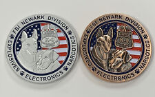 2 - FBI Newark Division K9 Dog Challenge Coins picture