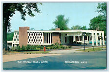 c1950 The Federal Plaza Motel Springfield Massachusetts MA Vintage Postcard picture