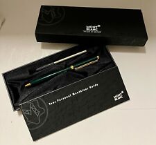 Montblanc Noblesse Oblige Green & Gold-Plated Ballpoint Pen original case/insert picture