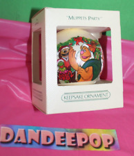 Hallmark Keepsake Satin Ball Ornament Muppets Party 1982 Christmas Holiday picture