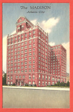 THE MADISON HOTEL, ATLANTIC CITY, N.J. – 1940s Linen Postcard picture