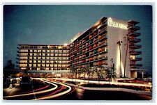 c1950's Beverly Hilton Hotel & Restaurant Beverly Hills California CA Postcard picture