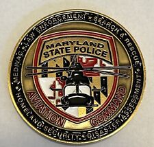 Maryland State Police Troopers Aviation Command Challenge Coin picture