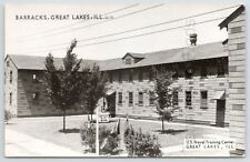 US Naval Training Center Great Lakes, Illinois Barracks 1951 Postcard Waukegan picture