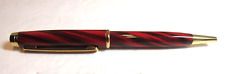Terzetti Red Swirl Metal Brass Ballpoint Pen+Pouch-new '2023 picture