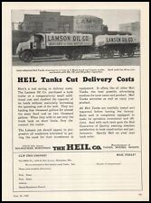 1928 Lamson Oil Marland Oak Photo Mack Truck Heil Tank Lapeer Trailer Print Ad picture