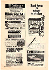 1967 Print Ad Bond Street Pipe Tobacco Is Almost Matchless Stays Lit Old English picture