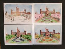 Smithsonian Castle Four Seasons Card Set • Amy Wike Warercolor Art • 4 Cards picture