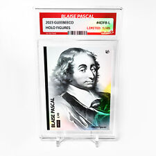 BLAISE PASCAL Art Card 2023 GleeBeeCo Holo Figures French Polymath #4DF8-L /49 picture