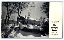 1947 Chapel In Winter The Bishop's Lodge Santa Fe New Mexico NM Vintage Postcard picture