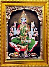 Varahi Amman Devi Religious Photo Frame Wooden Frame Wall Mounted 5 x 7 Inch picture