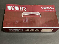 Hershey's Dessert Tray & Bowls Ceramic 4 piece set NEW IN BOX picture