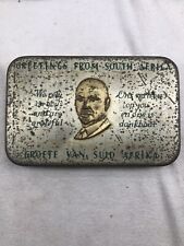 RARE WW2 1940 South African Christmas Tin picture