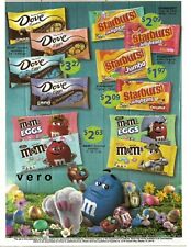 2022 print ad M&M's EASTER blue mms M&M candy magazine advertisement advert picture