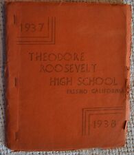1937-38 THEODORE ROOSEVELT HIGH SCHOOL STUDENT MANUAL FRESNO, CA picture