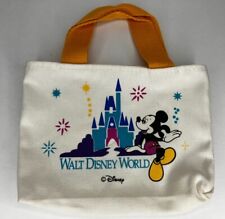 Vintage 1990s Walt Disney World Small Canvas Bag Mickey Mouse picture