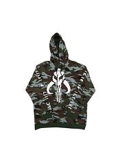 Our Universe Star Wars Boba Fett The Mandalorian Hoodie Adult XL Camo Print picture