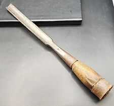 Antique A W Crossman Curved Gouge Chisel Timber Wood Handle - READ picture