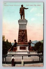 Salt Lake City UT-Utah, Brigham Young's Monument, Antique Vintage Postcard picture