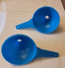TUPPERWARE LARGE FUNNEL-Giant Hershey Kiss Maker-Set of 2-BLUE-NEW picture