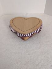 Longaberger 1999 Sweetheart Love Treasures Heart Basket,  Protector & Red Liner  picture