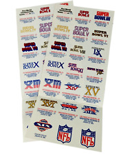 RARE Advertising Promo Premium 2 Unused Sticker Sheets NFL Football 1985 picture