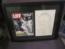 Neil Armstrong Autographed Hand Drawn Sketch USA Astronaut Man on the Moon JSA picture