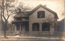 Vtg 1907 Askey Residence Home Ridott Illinois IL RPPC Real Photo Postcard picture