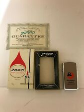 Vintage Rare 1968 Zippo Slim Lighter Equipement Just Equipment In Box Chrome picture