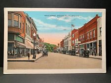 Postcard Steven's Point WI - c1930s Main Street View  picture